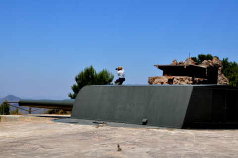 The gun batteries of Las Cenizas and Negrete in the mountains near Cartagena 